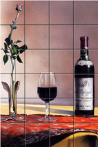 Buy a tile mural featuring Matthew Bates paintings!