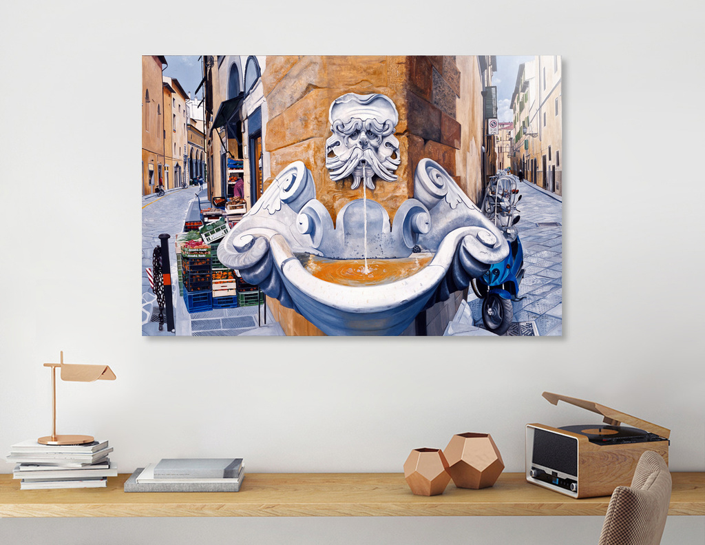 Limited Edition Print of Piazza Frescobaldi Curioos Limited Edition Print