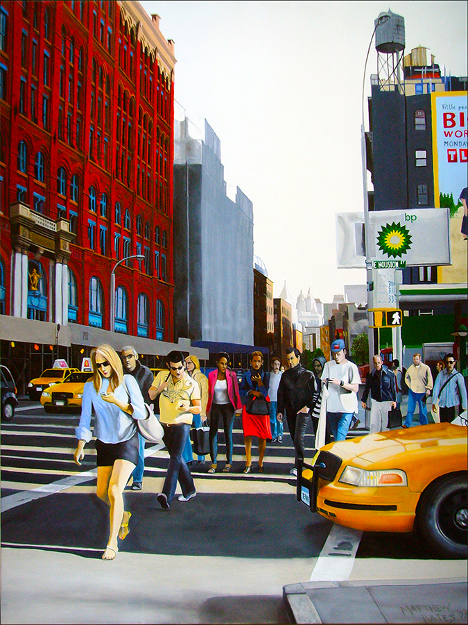 "SoHo, New York City" an original oil painting by Matthew Holden Bates