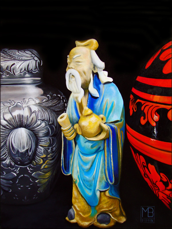 "Family Gifts" an original oil painting by Matthew Holden Bates