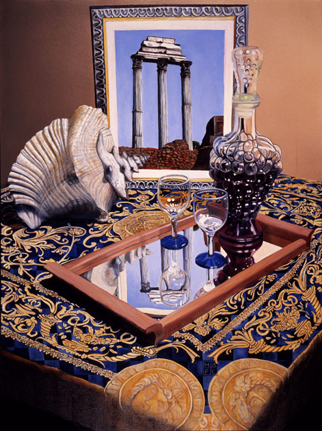 Roman Still Life Oil on Canvas - 60cm x 80cm &copy;2002, Matthew Bates, All Rights Reserved