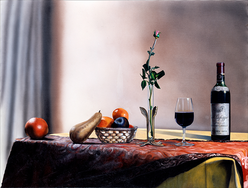 'Villa Cafaggio Still Life' an original oil apinting by Matthew Holden Bates