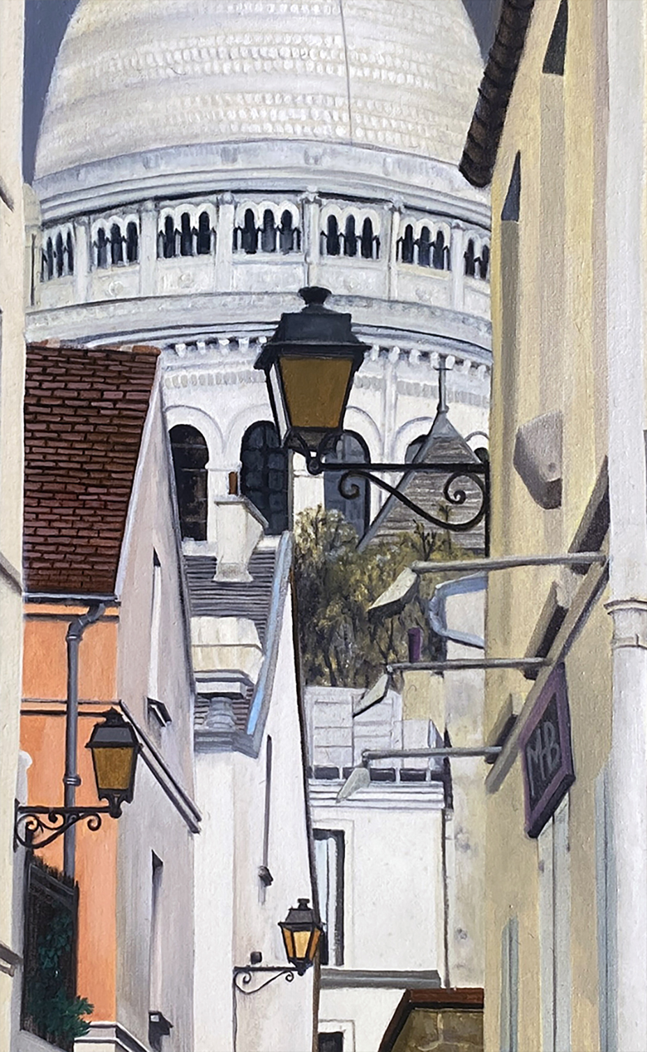Montmartre painting by Matthew Holden Bates
