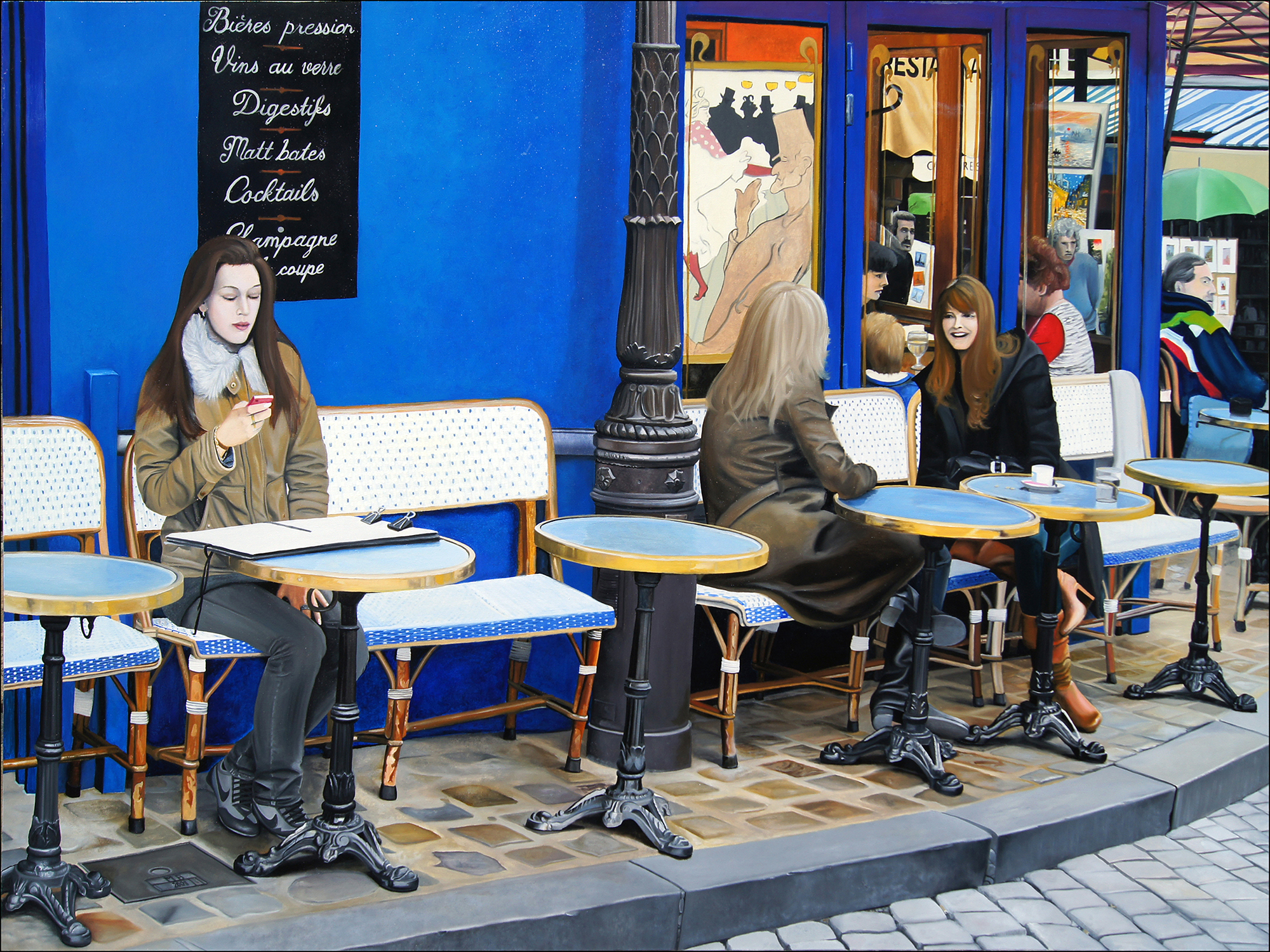Girls of Montmartre oil painting by Matthew Holden Bates