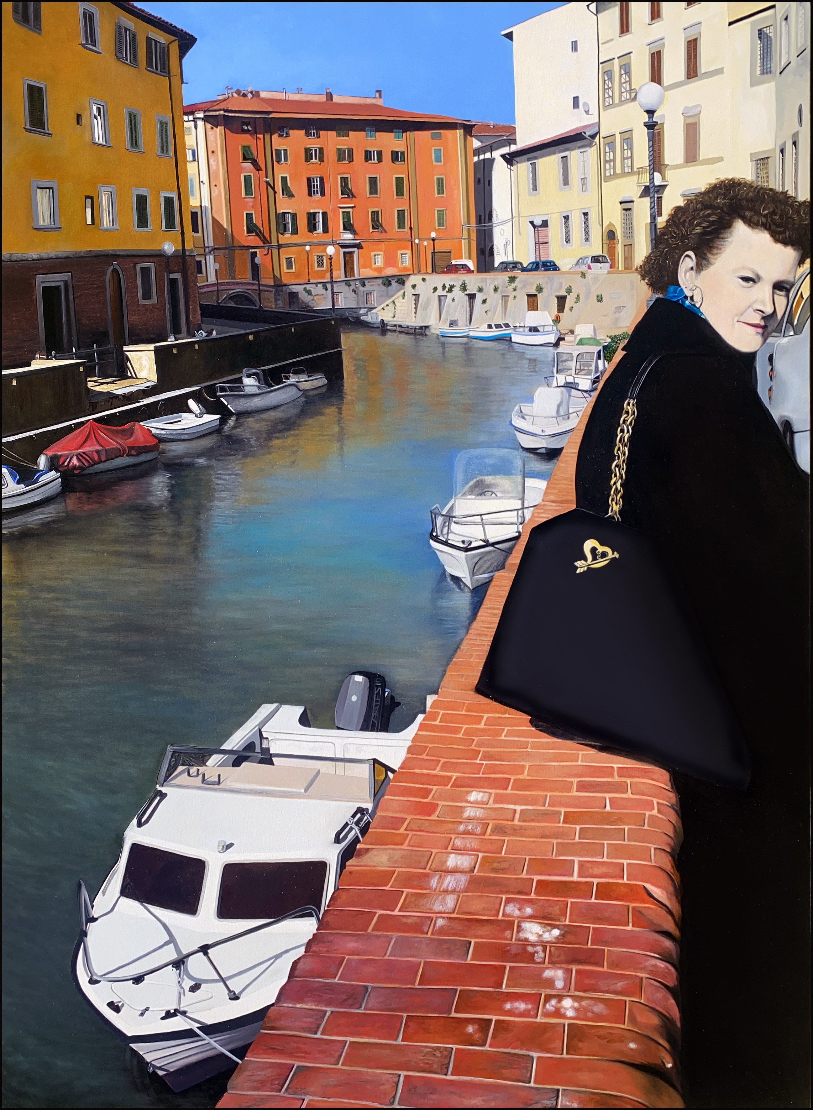 Manola in Livorno oil painting by Matthew Holden Bates