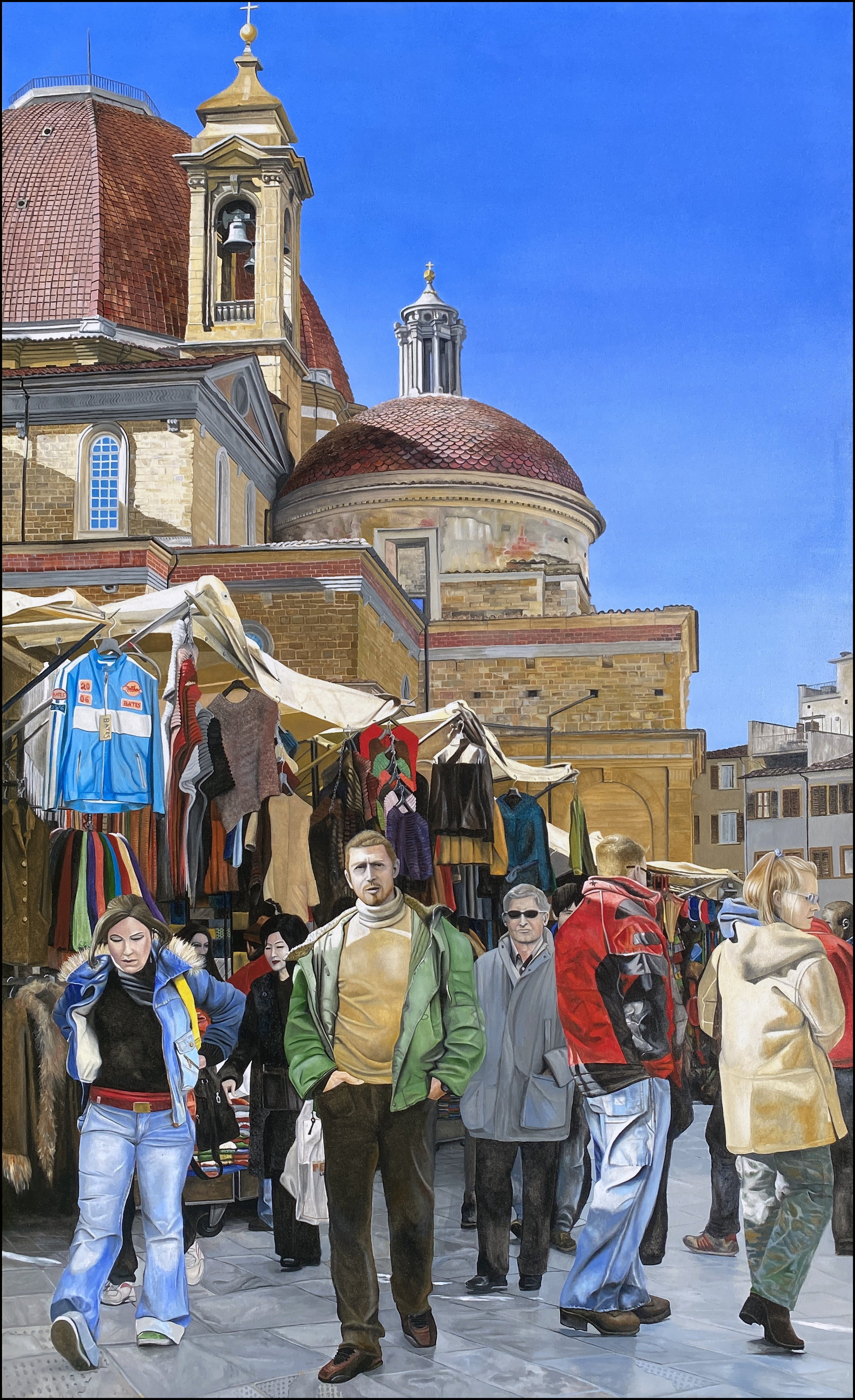 Mercato di San Lorenzo oil painting by Matthew Holden Bates