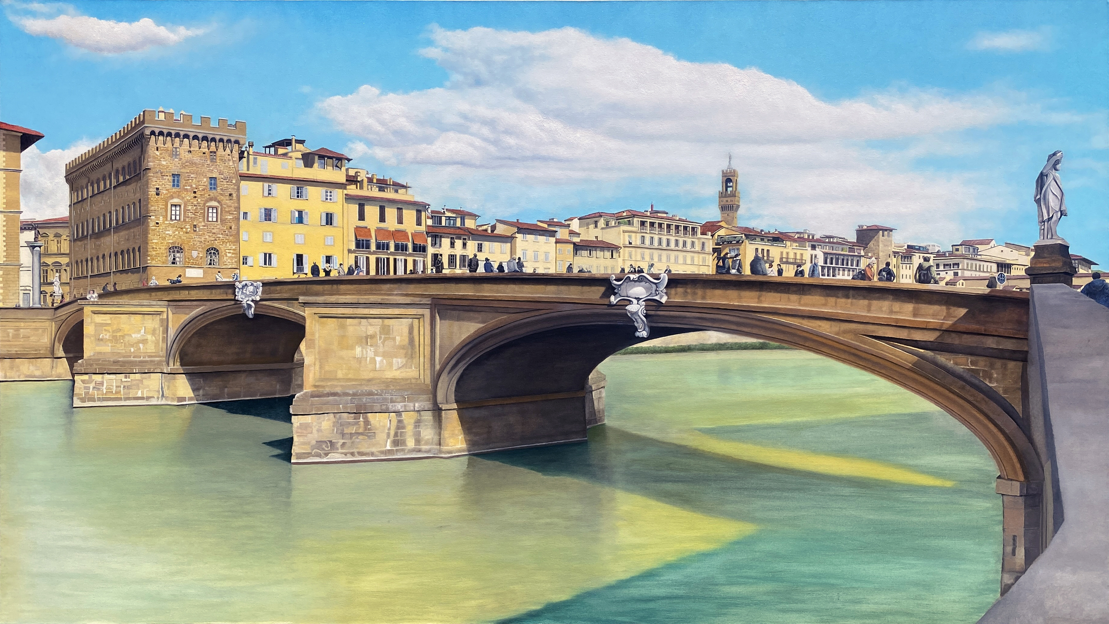 Ponte Santa Trinita oil painting by Matthew Holden Bates