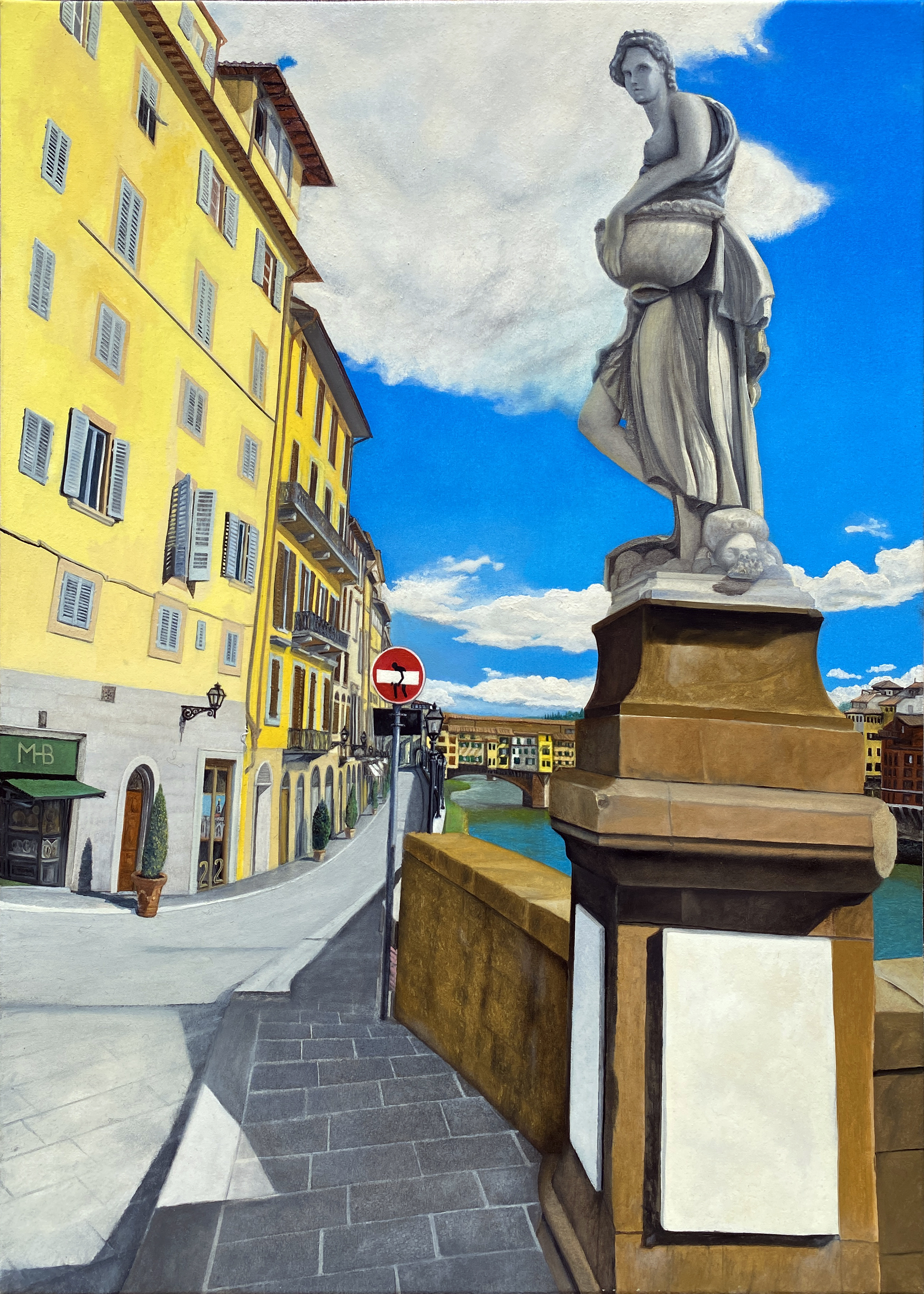 Street Art Firenze oil painting by Matthew Holden Bates
