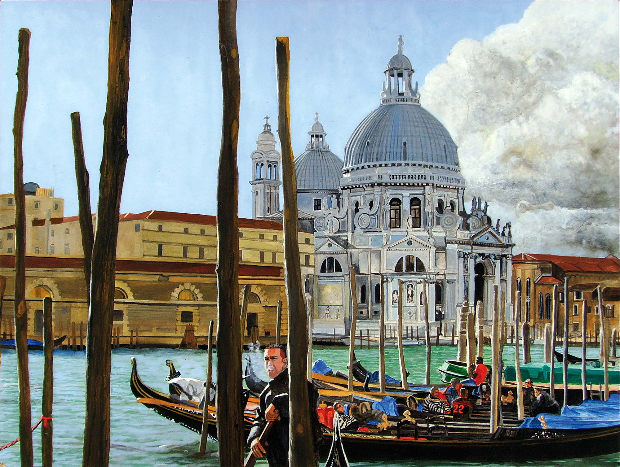 Venezia acrylic painting by Matthew Holden Bates
