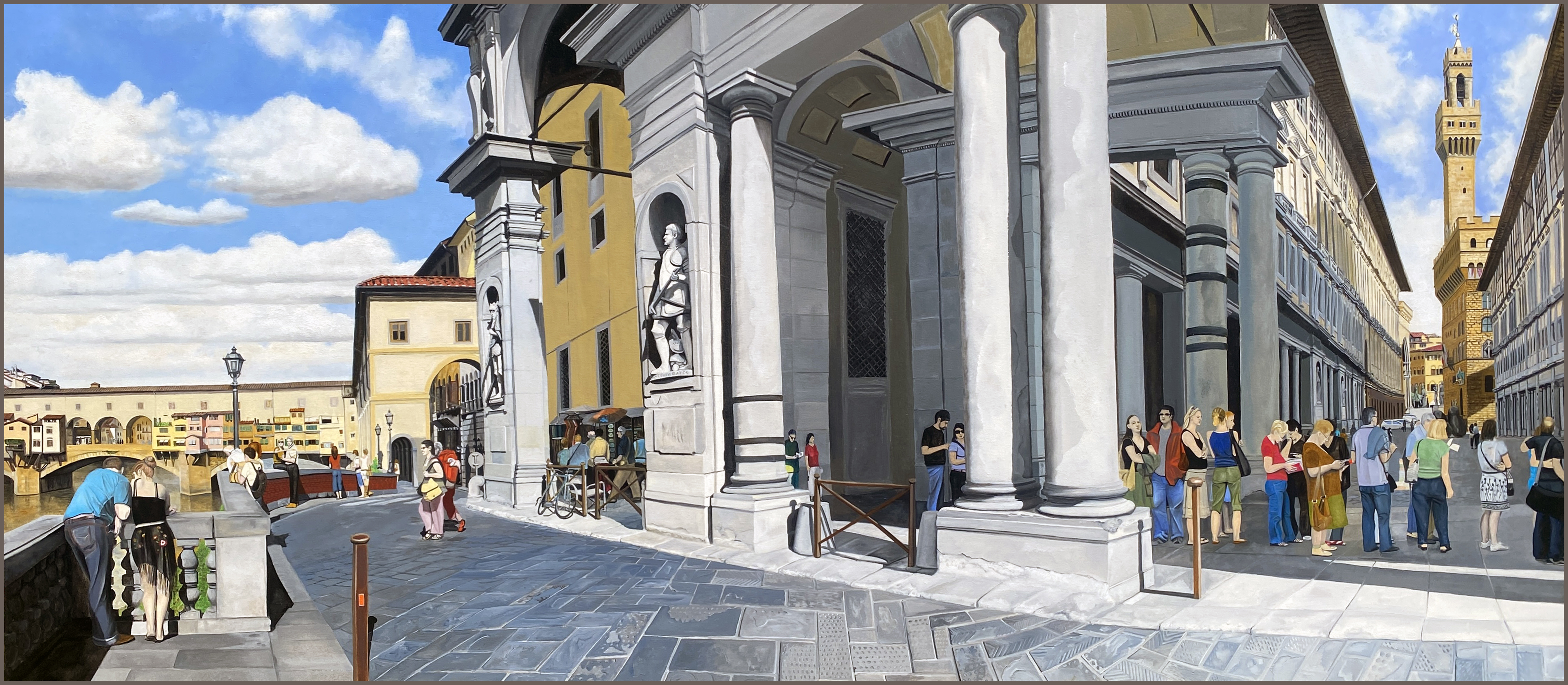 Waiting in Line at the Uffizi oil painting by Matthew Holden Bates