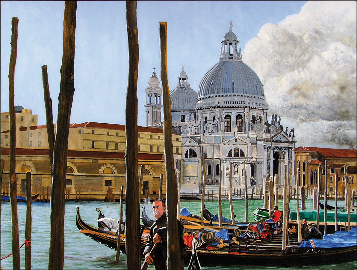 "Venezia" an original acylic painting by Matthew Holden Bates