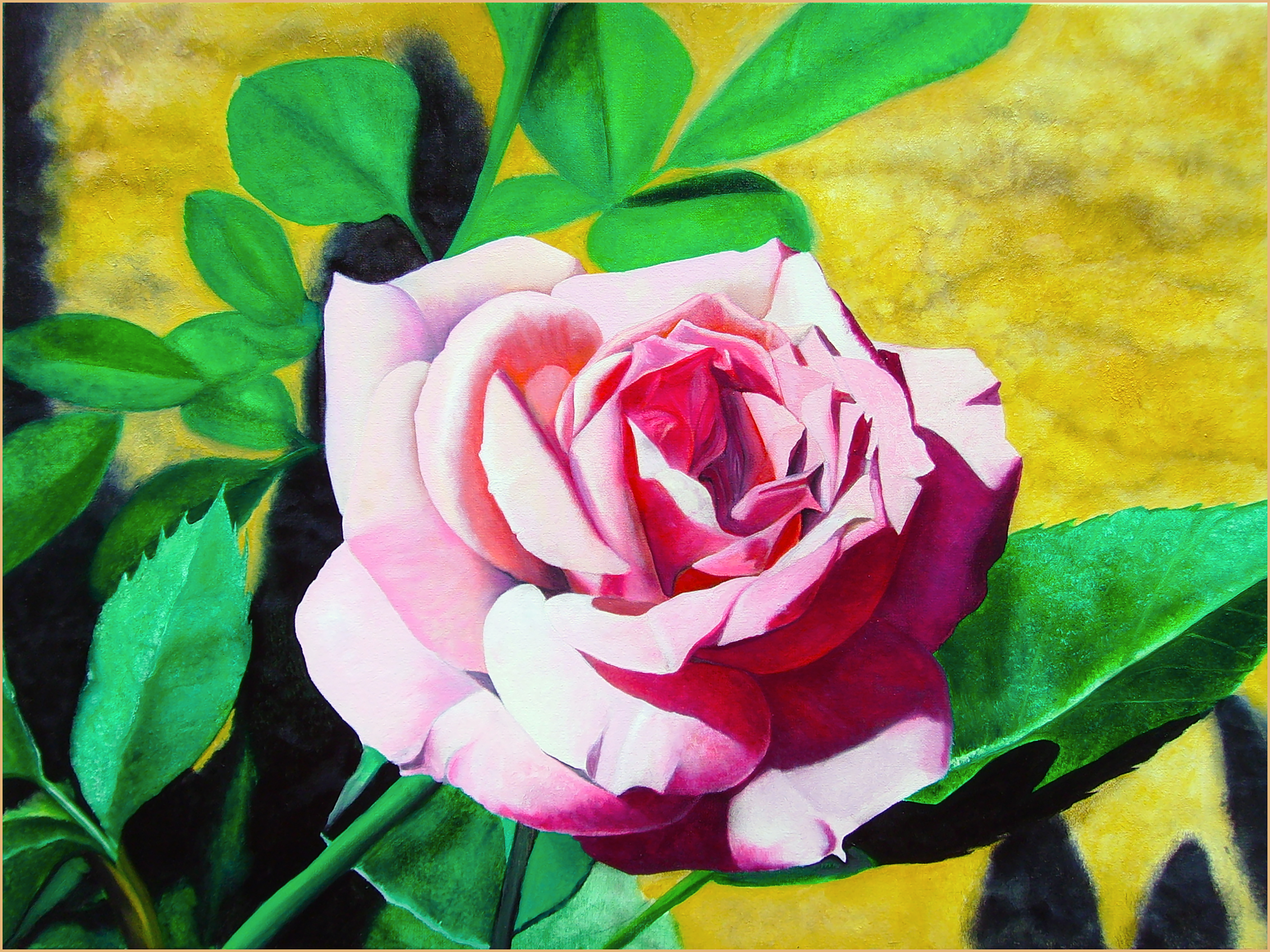 Little Pink Rose oil painting by Matthew Holden Bates