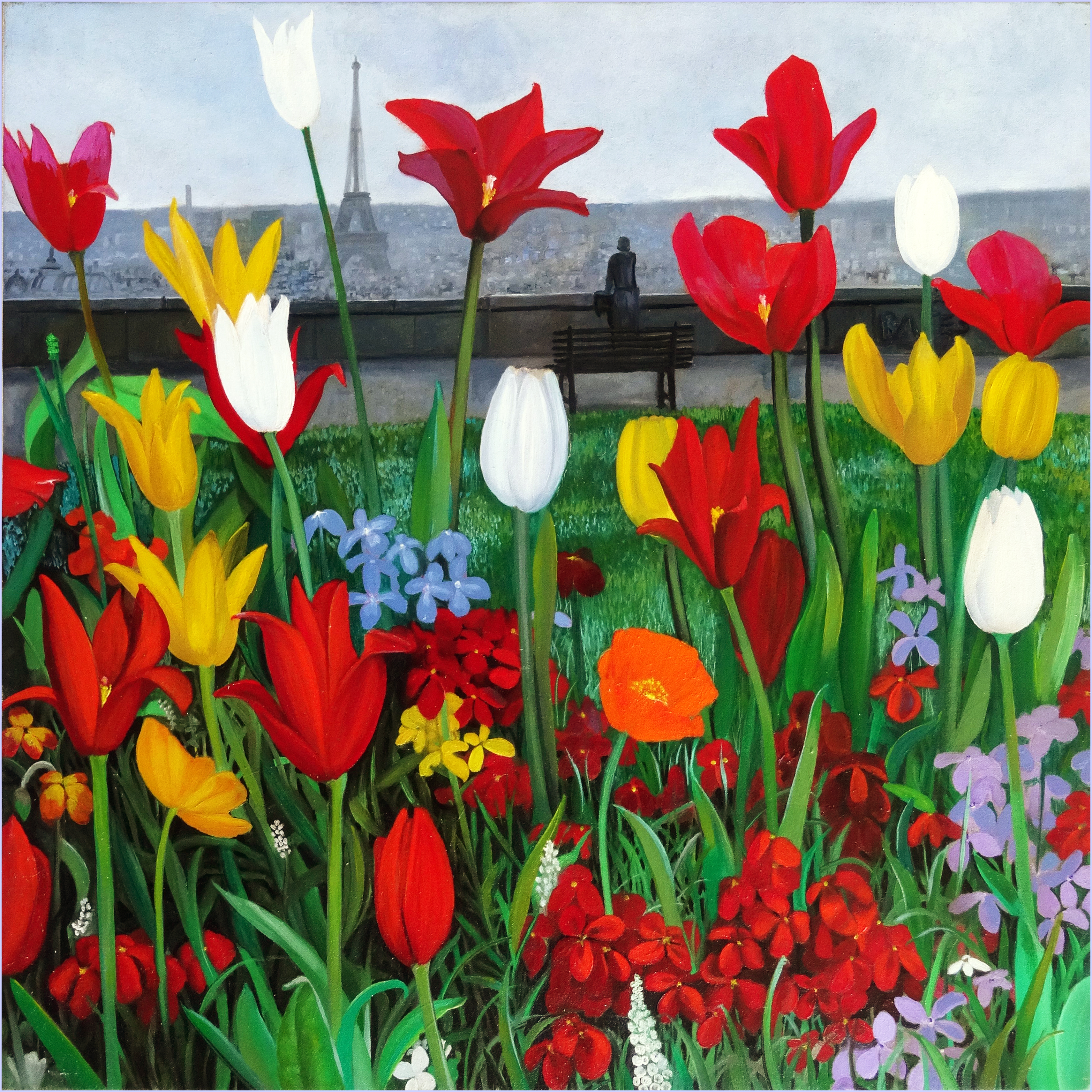 Paris Garden oil painting by Matthew Holden Bates
