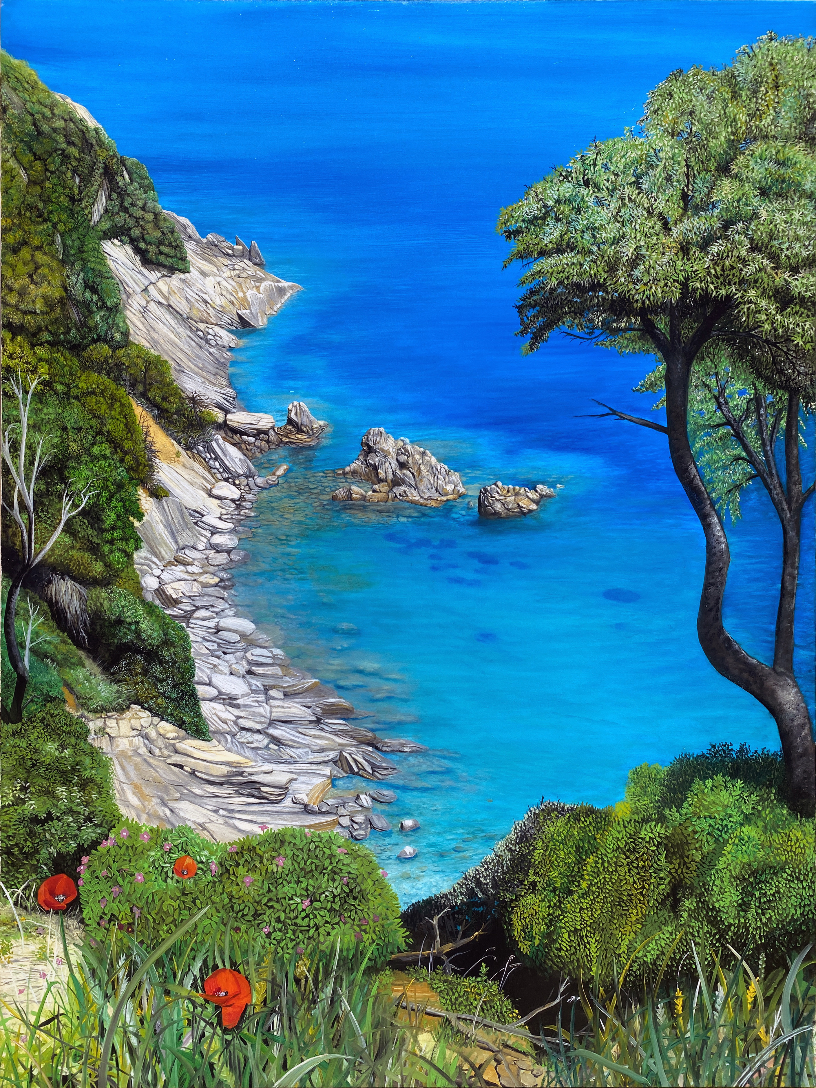 Elba oil painting by Matthew Holden Bates