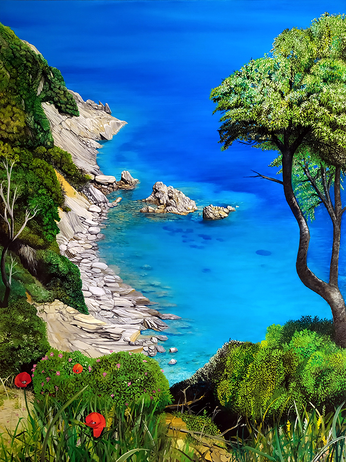 "Elba" an original oil painting by Matthew Holden Bates