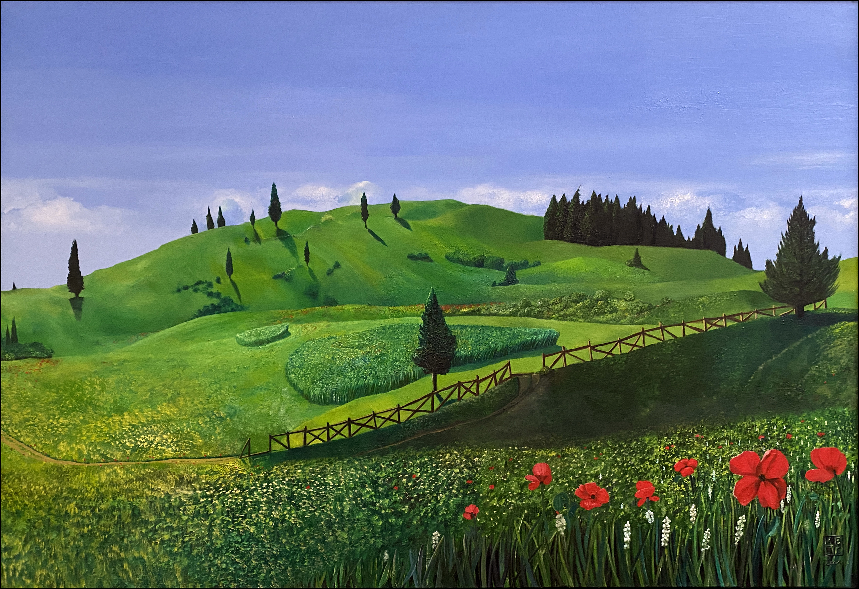 Tuscan Dream oil painting by Matthew Holden Bates