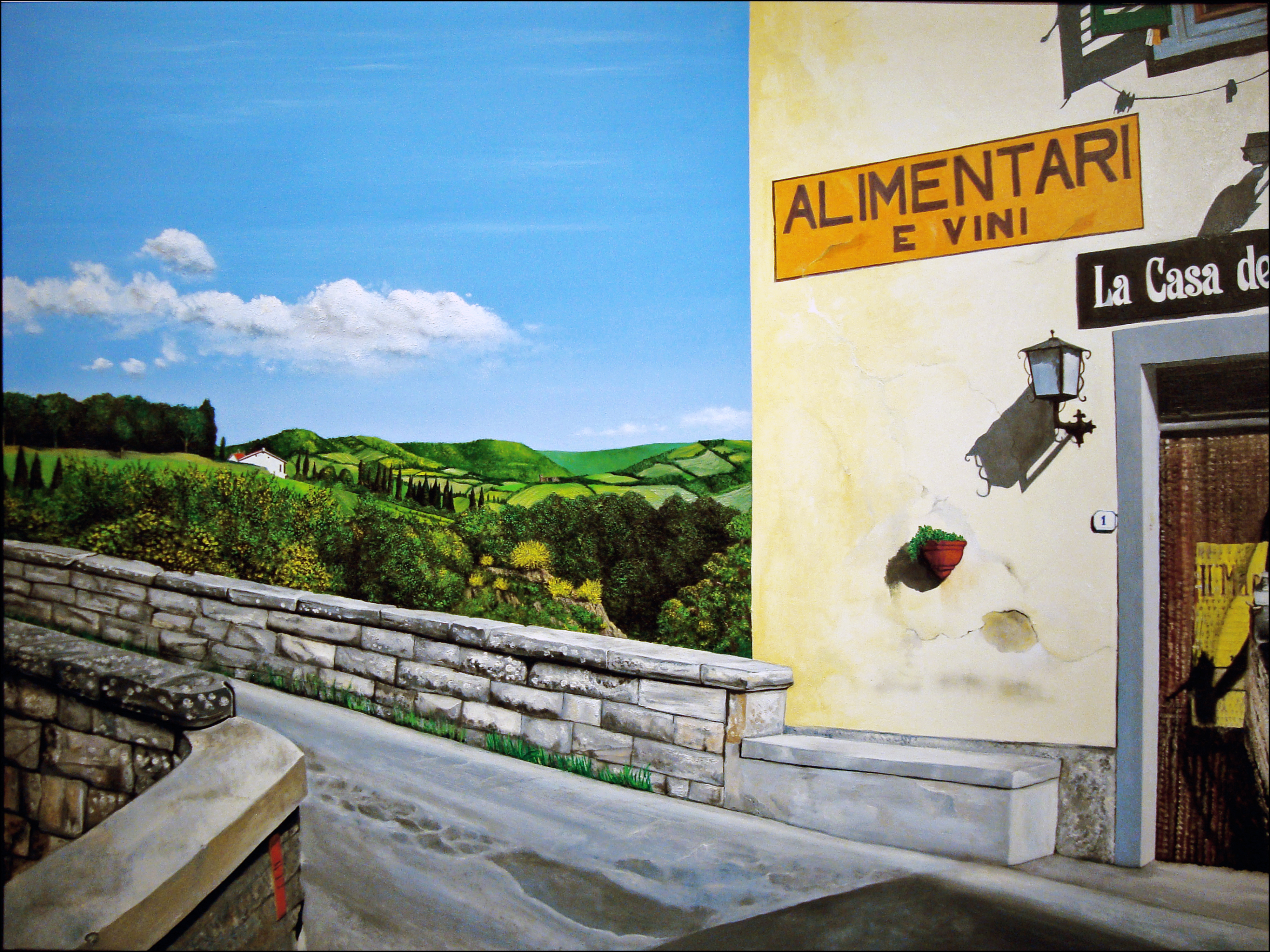 Vicchio oil painting by Matthew Holden Bates