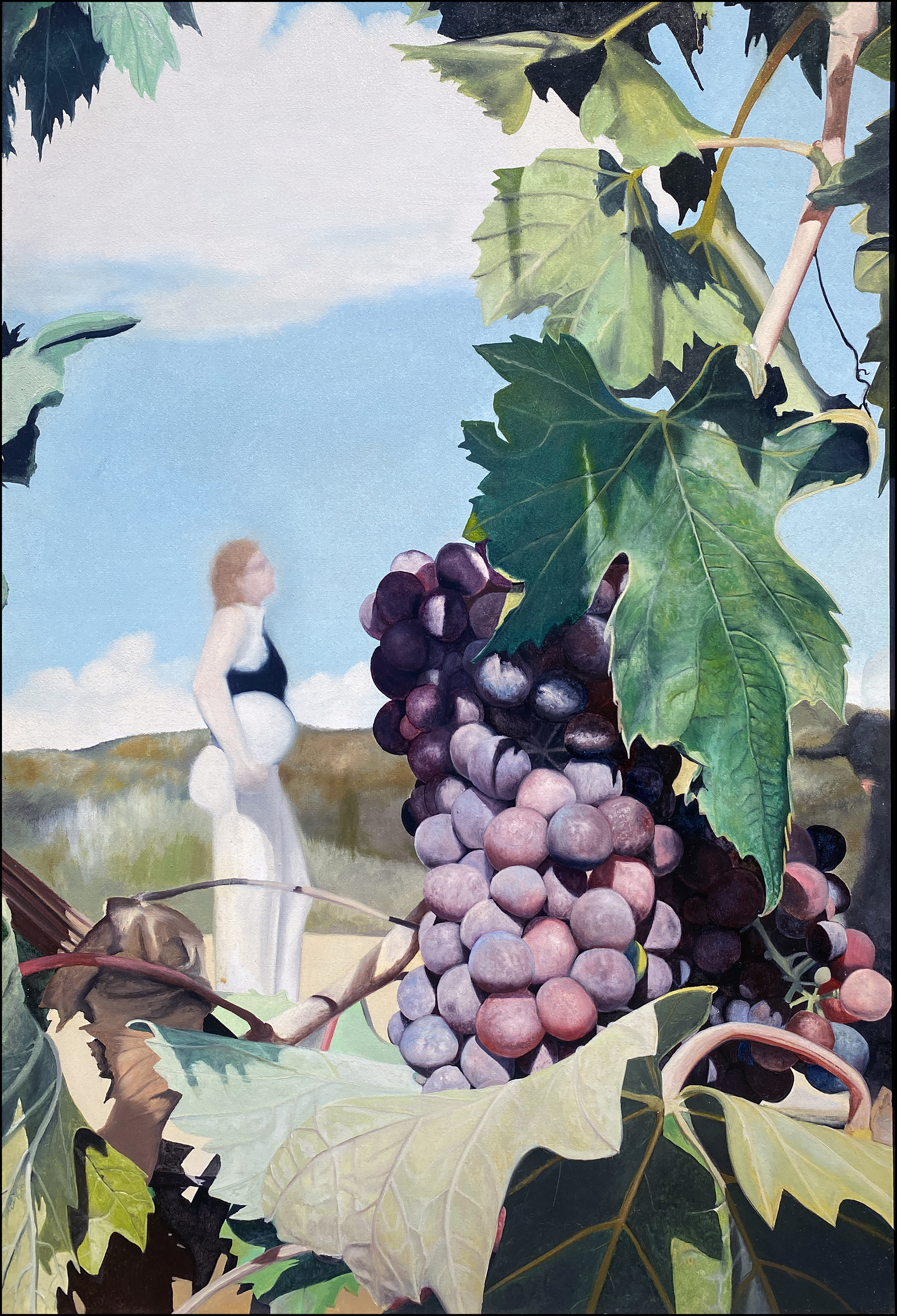Volpaia oil painting by Matthew Holden Bates