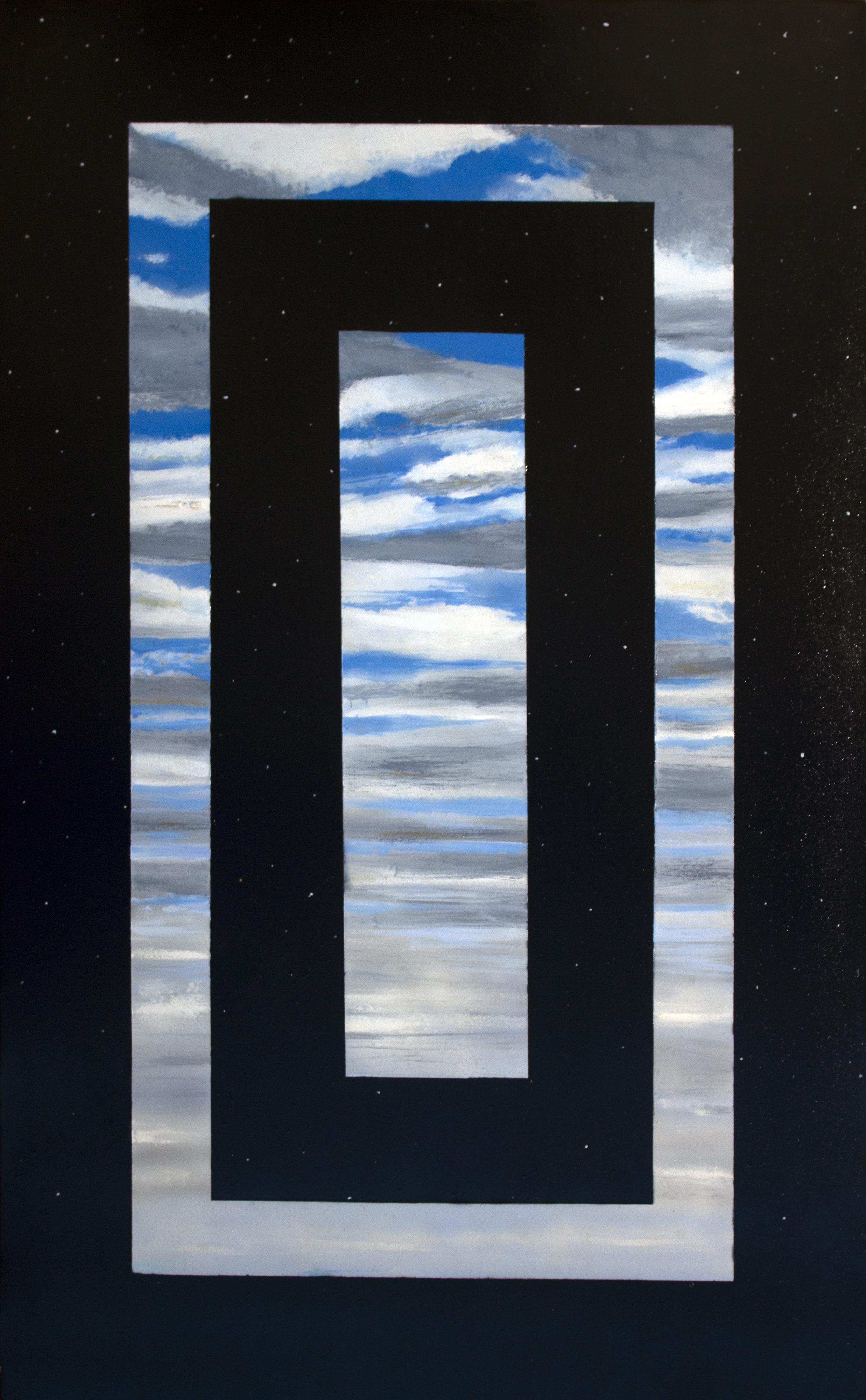 Fibonacci Sky oil painting by Matthew Holden Bates