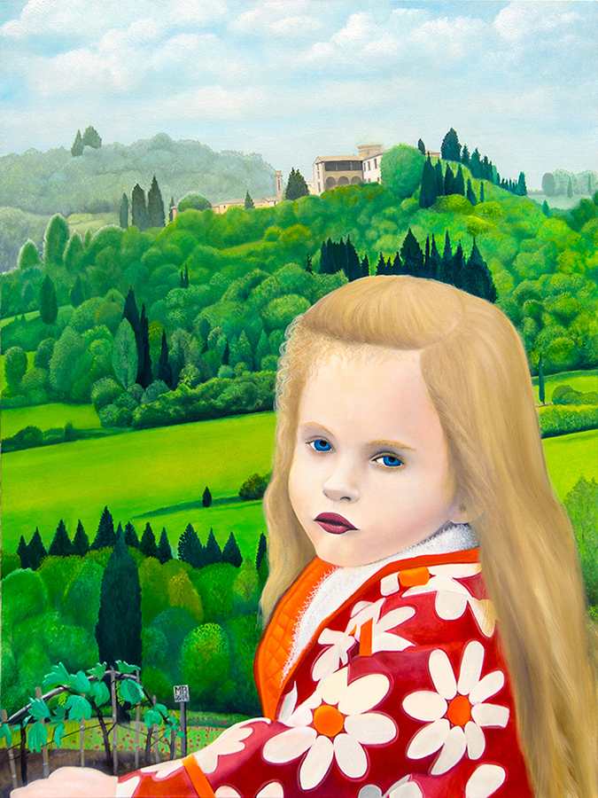 "Lia" an original oil painting by Matthew Holden Bates