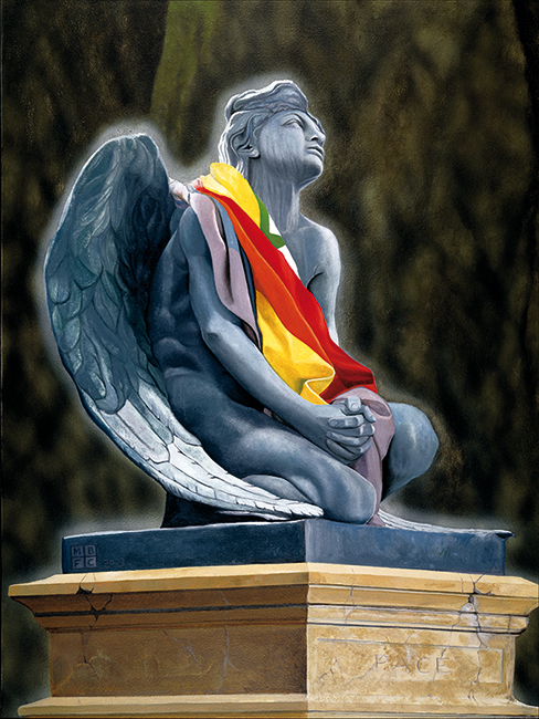 Angelo della Pace oil painting by Matthew Holden Bates