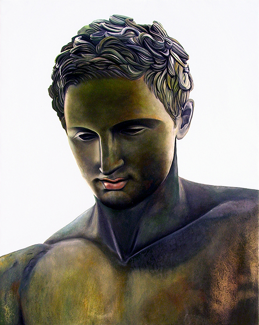Apoxyomenos oil painting by Matthew Holden Bates