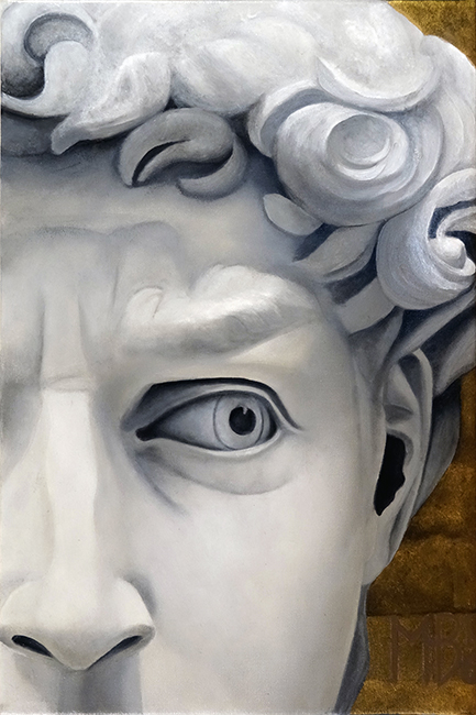 David oil painting by Matthew Holden Bates