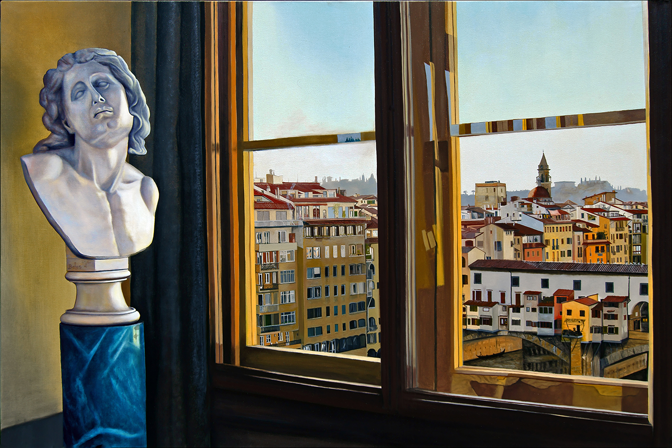 "Uffizi View" an original oil painting by Matthew Holden Bates