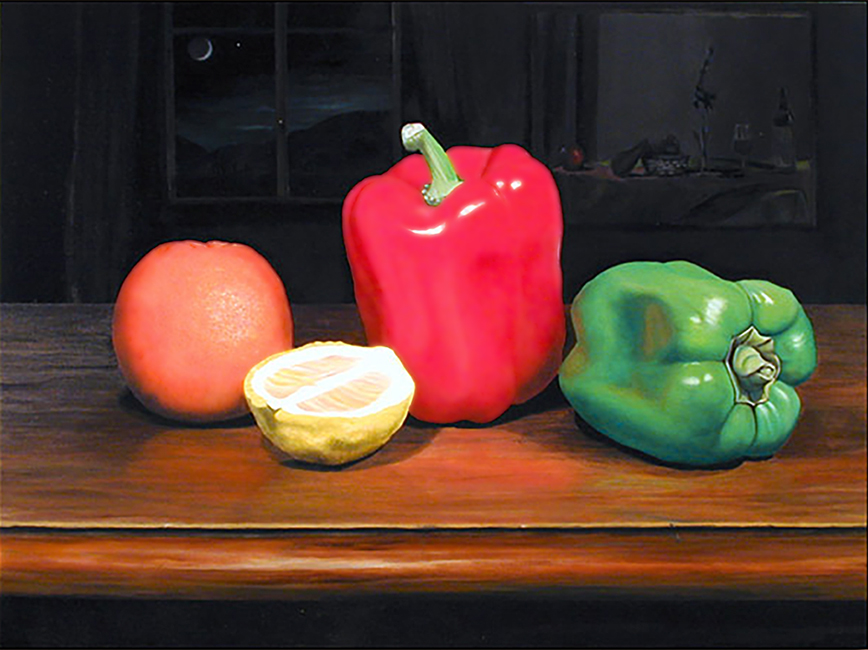 "Pepper Still Life" an original oil painting by Matthew Holden Bates