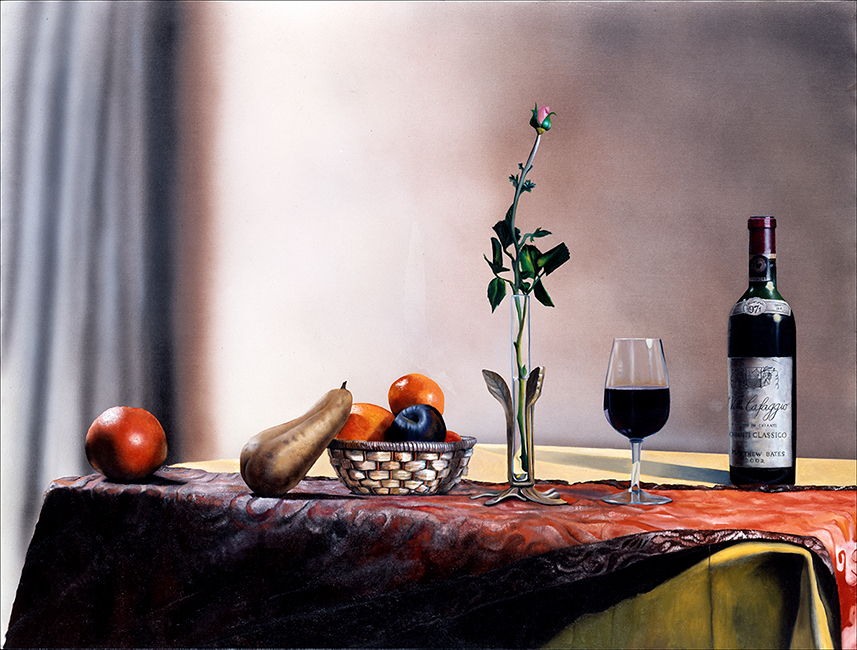 'Villa Cafaggio Still Life' an original oil apinting by Matthew Holden Bates